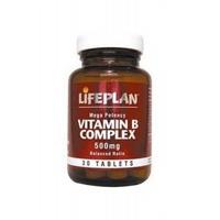 Lifeplan Vitamin B Complex 500Mg Tablets - Mega Strength (30s)