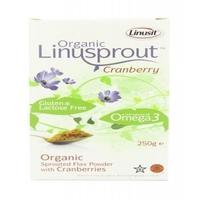 Linusprout Organic Flax Powder Cranberry 250g (1 x 250g)