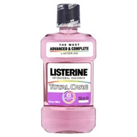 listerine antibacterial mouthwash total care sensitive mint 250ml