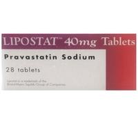 Lipostat (Pravastatin) 40mg Tablets