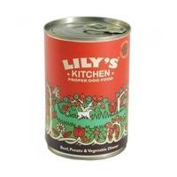 Lilys Kitchen Dog Beef & Veg Dinner 400g (1 x 400g)