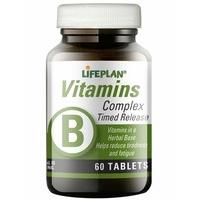 lifeplan vitamin b complex mega potency timed release 380mg 60 tablets