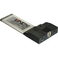 Lindy FireWire 400 & 800 Card - 3 Port, ExpressCard/34 (51499)