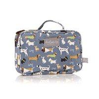 Lisa Buckridge Walkies Blue Oilcloth Washbag 25x8x1