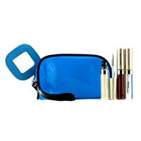 Lip Gloss Set With Blue Cosmetic Bag (3xMode Gloss 1xCosmetic Bag) 3pcs+1bag