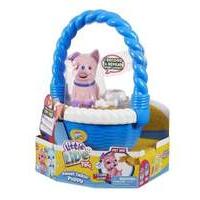 little live pets sweet talking puppy with basket pink