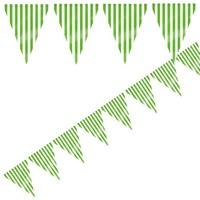 Lime Green Stripe Party Bunting