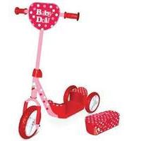 littlest learners baby doll tri scooter with caddy case and activity k ...