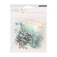 Little You Turquoise Ephemera Pack 38 Pieces