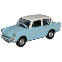 Light Blue Ford Anglia Model