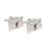 Liverpool F.c. Silver Plated Cufflinks Official Merchandise