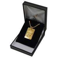 Liverpool Gold Plated Dog Tag And Chain