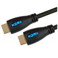 Light Up HDMI Cable 1m Red - 1080p 4k 3D ARC