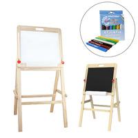 little helper funeasel deluxe 2 in 1 magnetic black board and white bo ...