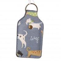 lisa buckridge blue oilcloth key ring