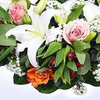 Lilies and Roses Wreath
