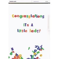 Little Lady | New Baby Card
