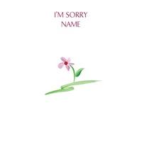 little flower | personalised sorry card