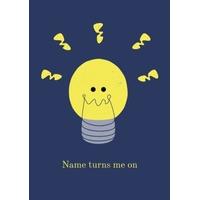 Light bulb | Valentine\'s day card