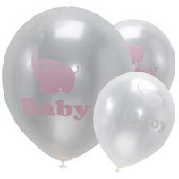 Little One Baby Shower Latex Party Balloons