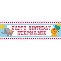 Little Circus Personalised Party Banner