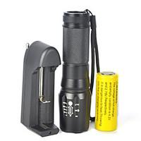 Lights LED Flashlights/Torch LED 5000 Lumens 1 Mode Cree XM-L T6 18650 Dimmable Adjustable FocusCamping/Hiking/Caving Cycling/Bike