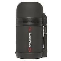 Lifeventure Wide Mouth 750ml Vacuum Flask, Black