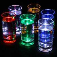 liquid activated flashing shot glasses 21oz 60ml pack of 6