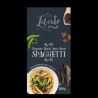 Liberto Organic & Vegan Black Soya Bean Spaghetti 200g, Black