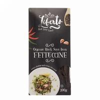 Liberto Organic & Vegan Black Soya Bean Fettuccine 200g, Black