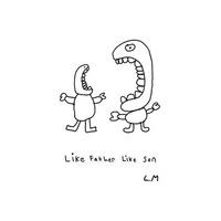 like father like son giclee signed limited edition of 150 by lester ma ...