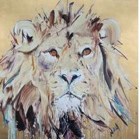 Lion II Gold Leaf By Dave White