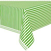 Lime Green Stripe Party Tablecover