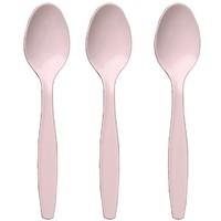 Light Pink Plastic Party Spoons