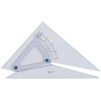 linex adjustable 250mm 05 scale precision set square clear