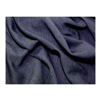 Linen Look Textured Suiting Dress Fabric Navy Blue