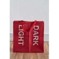 Light/Dark Red Wash Bag, RED