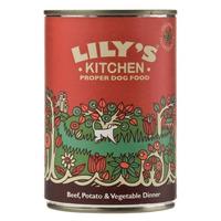 lilys kitchen organic beef vegetable dinner for dogs 400g