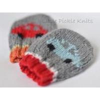 Little Cars Baby Mittens by Linda Whaley - Digital Version
