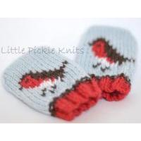 Little Robin Baby Mitts by Linda Whaley - Digital Version