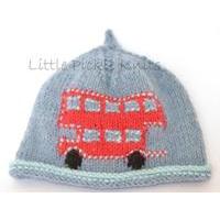 Little Red Bus Beanie by Linda Whaley - Digital Version