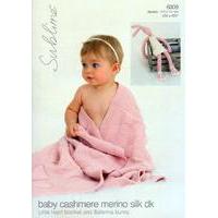 Little Heart Blanket and Ballerina Bunny in Sublime Baby Cashmere Merino Silk DK (6009)