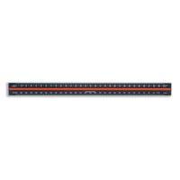 Linex 30cm Aluminium Triangular Ruler Black with 1-1 to 1-2500 Scale