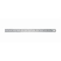 Linex 30cm Stainless Steel ImperialMetric Ruler with Conversion Table