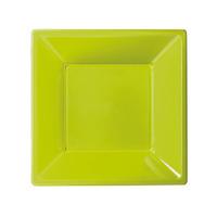 Lime 7in Square Plastic Bowls