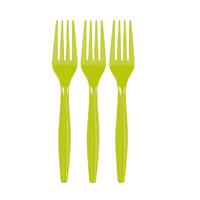 Lime Plastic Forks