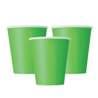 Lime Green Big Value Paper Party Cups