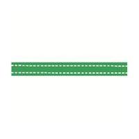 Lime Green Grosgrain Running Stitch Ribbon 9 mm x 5 m