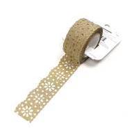 Little B Gold Glitter Lace Craft Tape 2.5 cm x 5 m