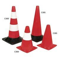 lightweight traffic cones 300h red white cone pack of 5